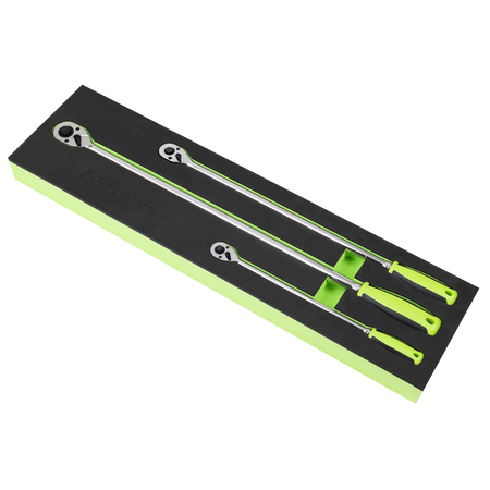 Sealey Extra-Long Ratchet Wrench Set 3pc Model No-S01332