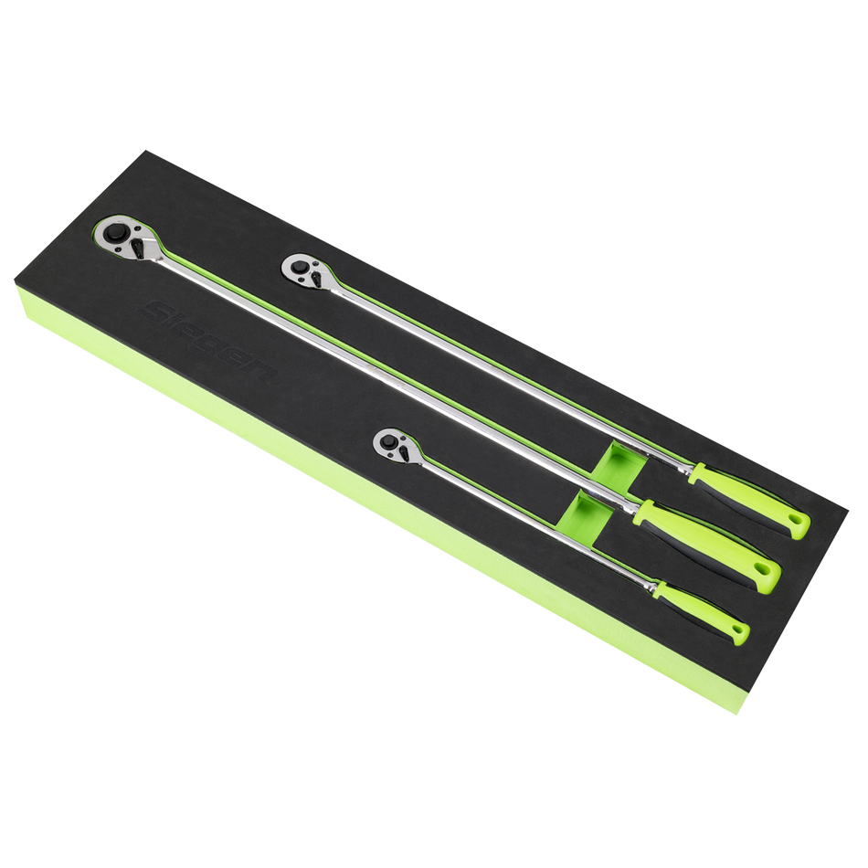 Sealey Extra-Long Ratchet Wrench Set 3pc Model No-S01332