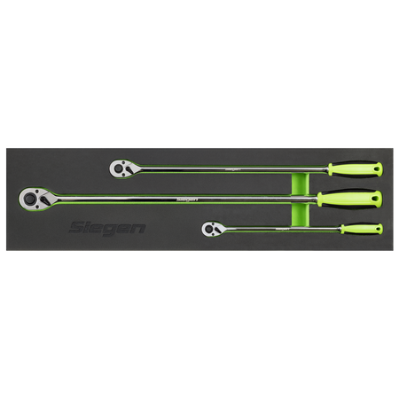 Sealey Extra-Long Ratchet Wrench Set 3pc Model No-S01332