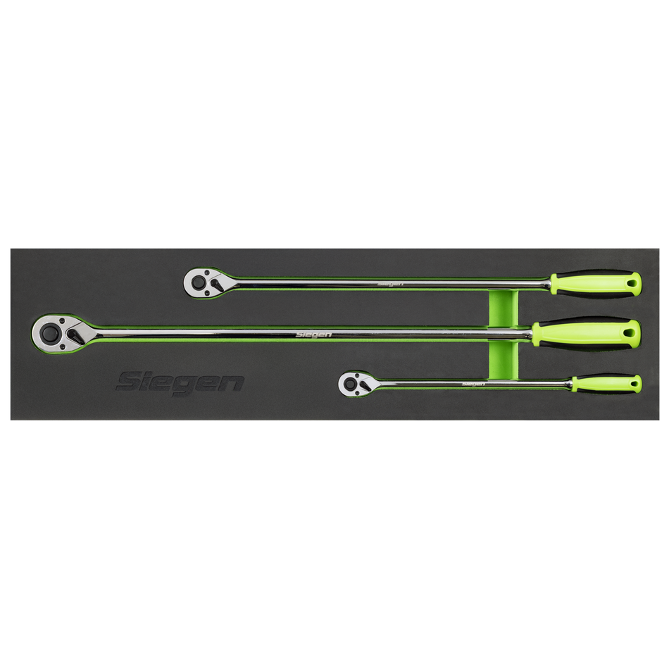 Sealey Extra-Long Ratchet Wrench Set 3pc Model No-S01332