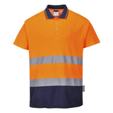 2-Tone Cotton Comfort Polo - Style PW- S174