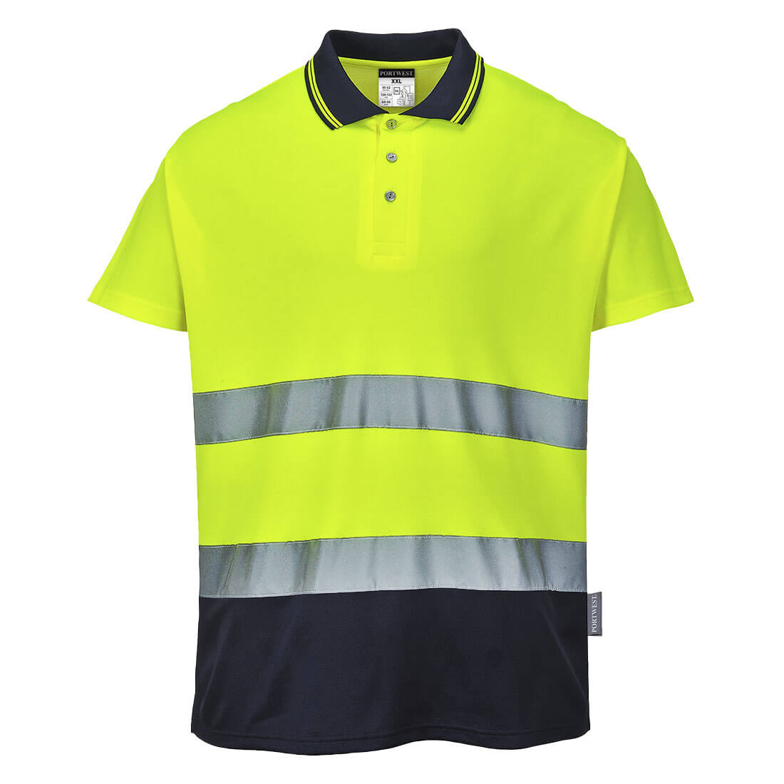 2-Tone Cotton Comfort Polo - Style PW- S174