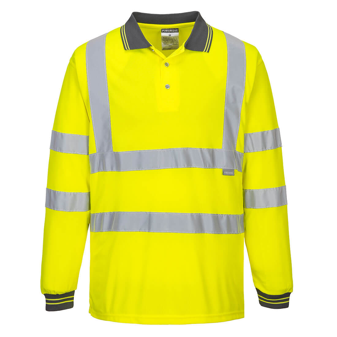 Portwest Hi-Vis Long Sleeved Polo S277