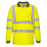 Portwest Hi-Vis Long Sleeved Polo S277