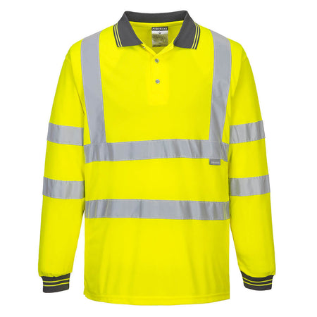 Portwest Hi-Vis Long Sleeved Polo S277