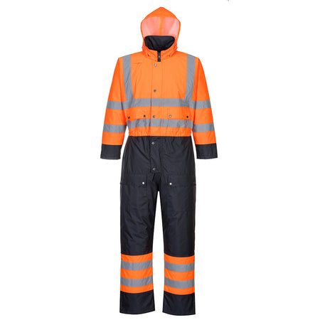 Portwest Hi-Vis Contrast Coverall - Lined S485