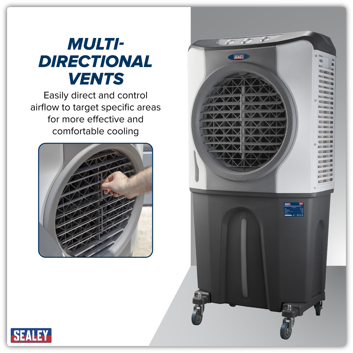 Sealey Portable Evaporative Air Cooler 100L Model No-SAC101