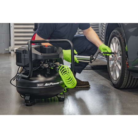 Sealey 24L Oil Free Belt Drive Vertical Compressor 2hp Model No-SAC24V