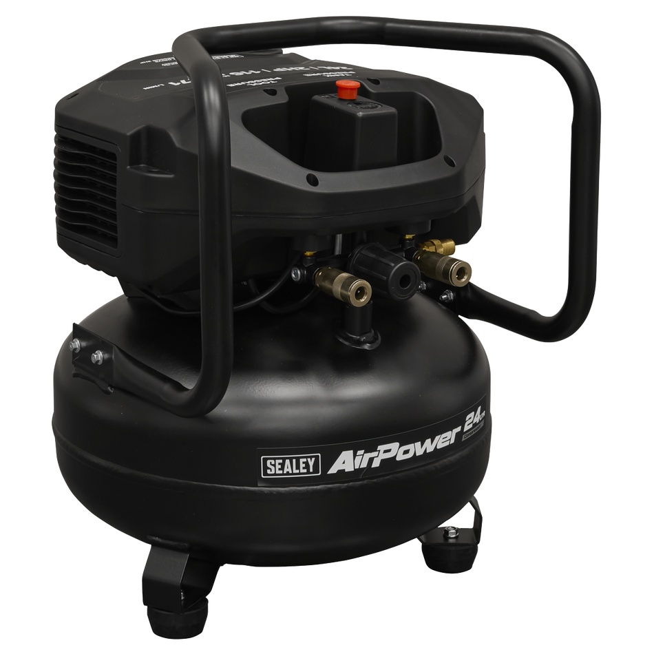 Sealey 24L Oil Free Belt Drive Vertical Compressor 2hp Model No-SAC24V