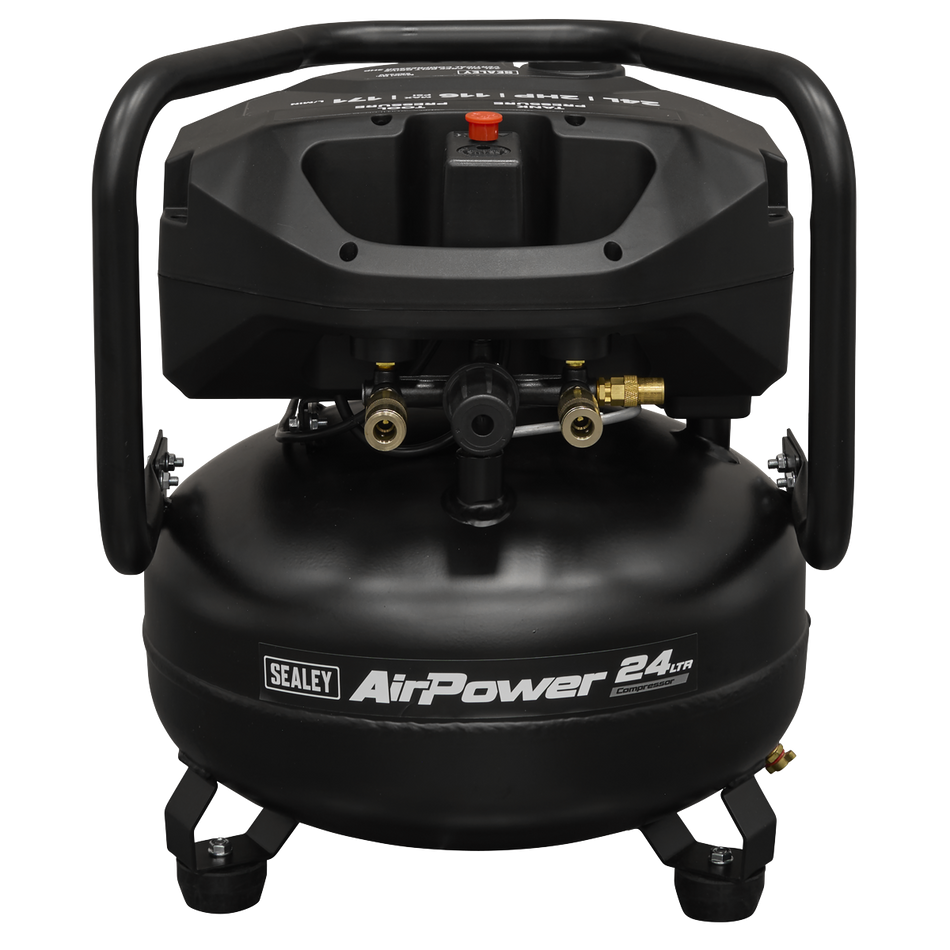 Sealey 24L Oil Free Belt Drive Vertical Compressor 2hp Model No-SAC24V
