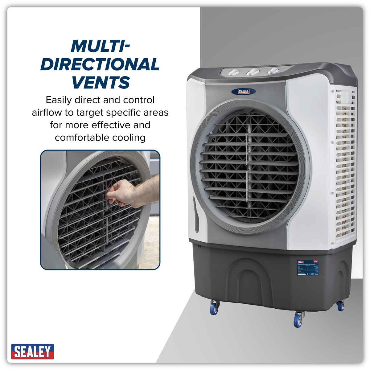 Sealey Portable Evaporative Air Cooler 45L Model No-SAC45