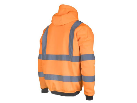 Hi-Vis Hoodie Orange - L