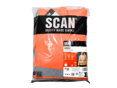 Hi-Vis Hoodie Orange - L