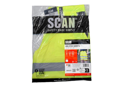 Hi-Vis Holster Shorts Yellow - W32-33in