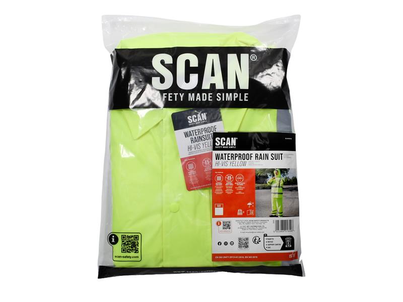 Hi-Vis Rain Suit Yellow - M