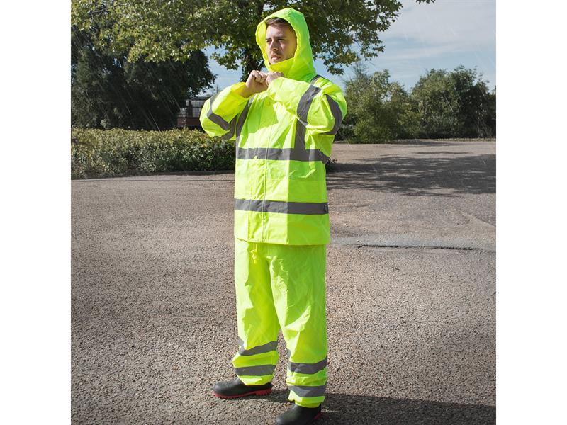 Hi-Vis Rain Suit Yellow - XL