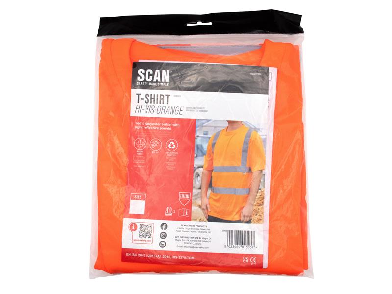 Hi-Vis Orange T-Shirt - XXL (50in)