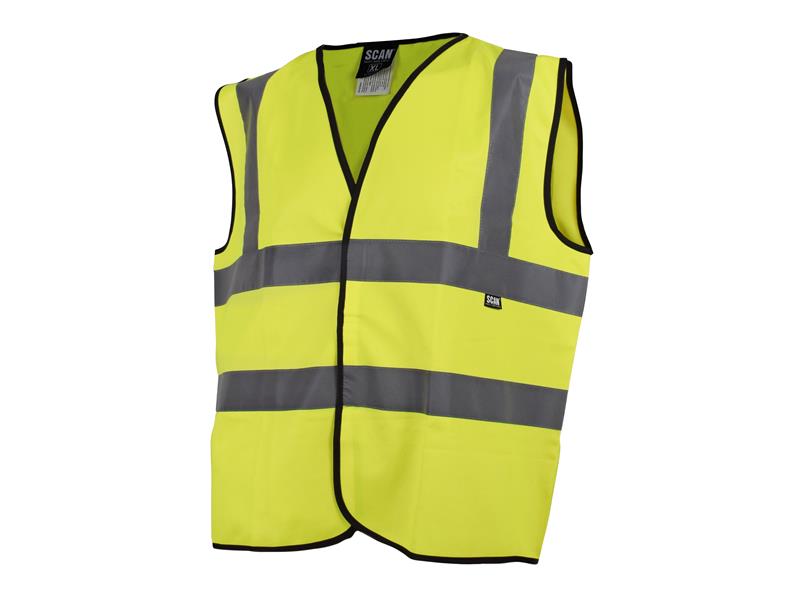 Hi-Vis Yellow Waistcoat - XL (48in) (Pack of 80)
