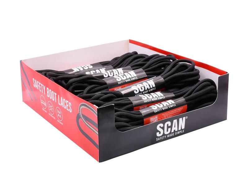 Scan 20 Pairs of Laces - Black CDU