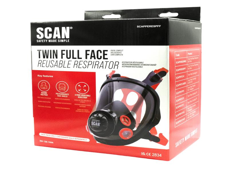 Twin Full Face Respirator No Filters