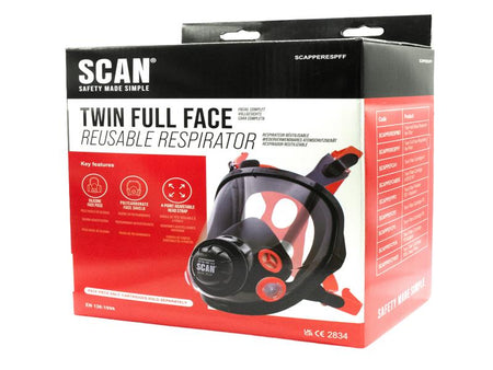 Twin Full Face Respirator No Filters