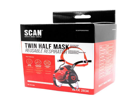 Twin Half Mask Respirator No Filters