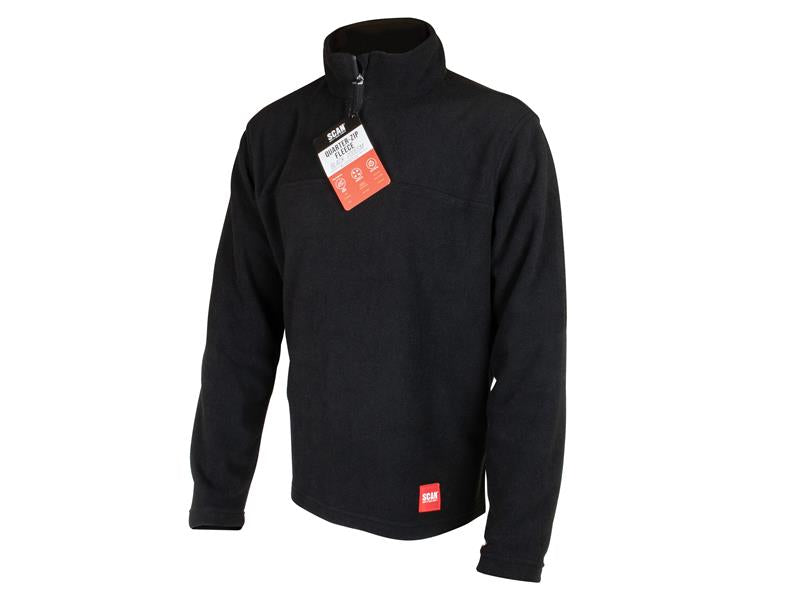 1/4 Zip Fleece Jumper - M