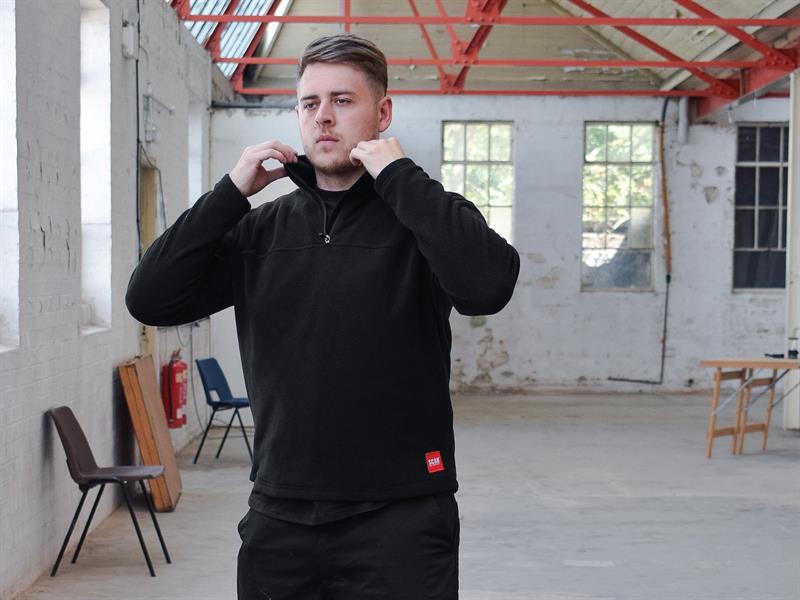 1/4 Zip Fleece Jumper - M