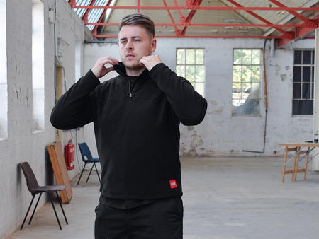 1/4 Zip Fleece Jumper - M