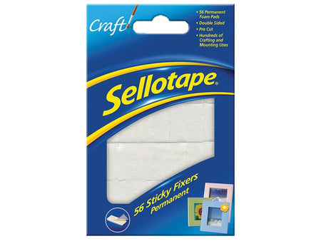 Sellotape Sticky Fix Card x 56 12 x 25mm