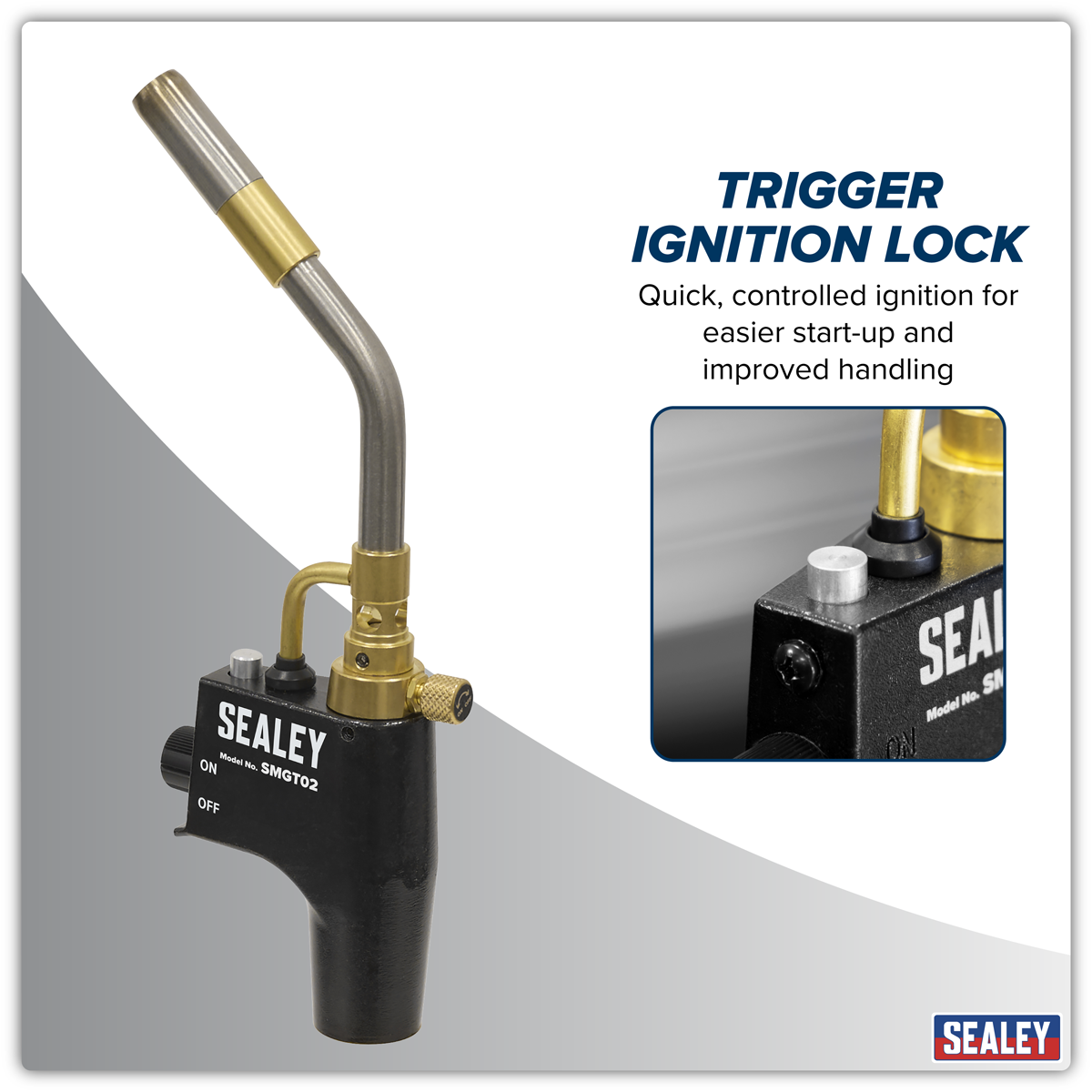 Sealey Industrial MAPP & Propane Gas Brazing Torch Model No-SMGT02