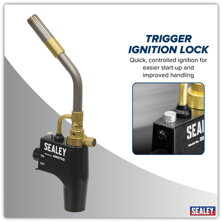 Sealey Industrial MAPP & Propane Gas Brazing Torch Model No-SMGT02