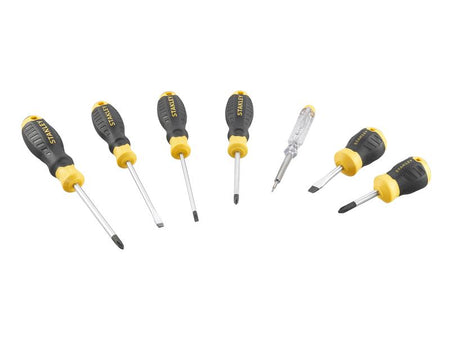 CUSHION GRIP™ Screwdriver Set, 6 Piece + Voltage Tester