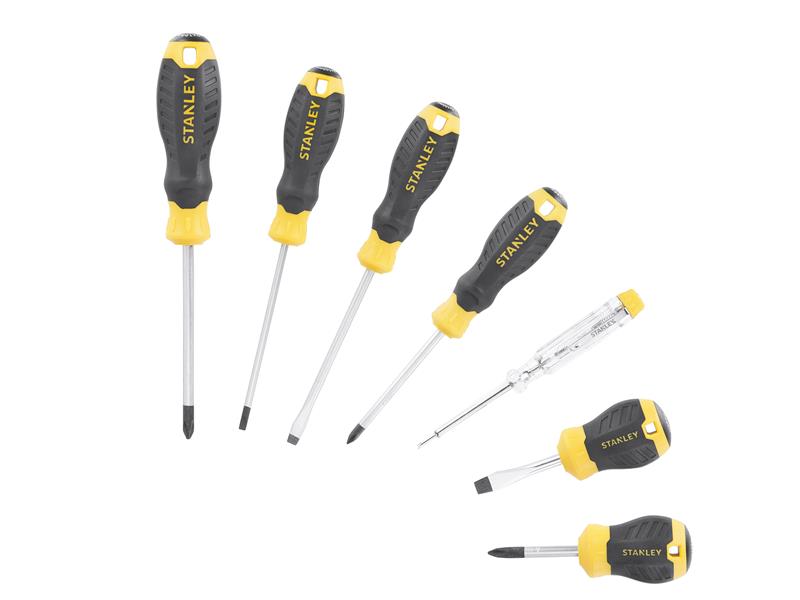 CUSHION GRIP™ Screwdriver Set, 6 Piece + Voltage Tester