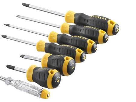CUSHION GRIP™ Screwdriver Set, 6 Piece + Voltage Tester