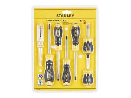CUSHION GRIP™ Screwdriver Set, 6 Piece + Voltage Tester