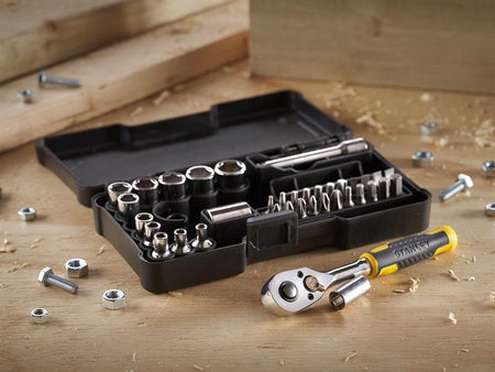 1/4in Compact Socket Set, 37 Piece