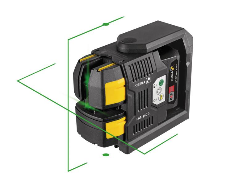 LAX 500 G Cross Line plus Plumb Point Laser 12V 1 x 2.0Ah Li-ion