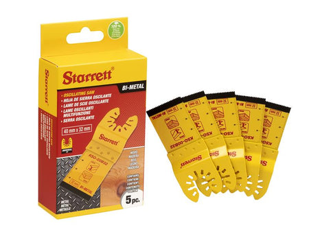 KSO-00B32-5 Plunge Bi-metal Oscillating Blade 40 x 32mm x 18 TPI Pack of 5