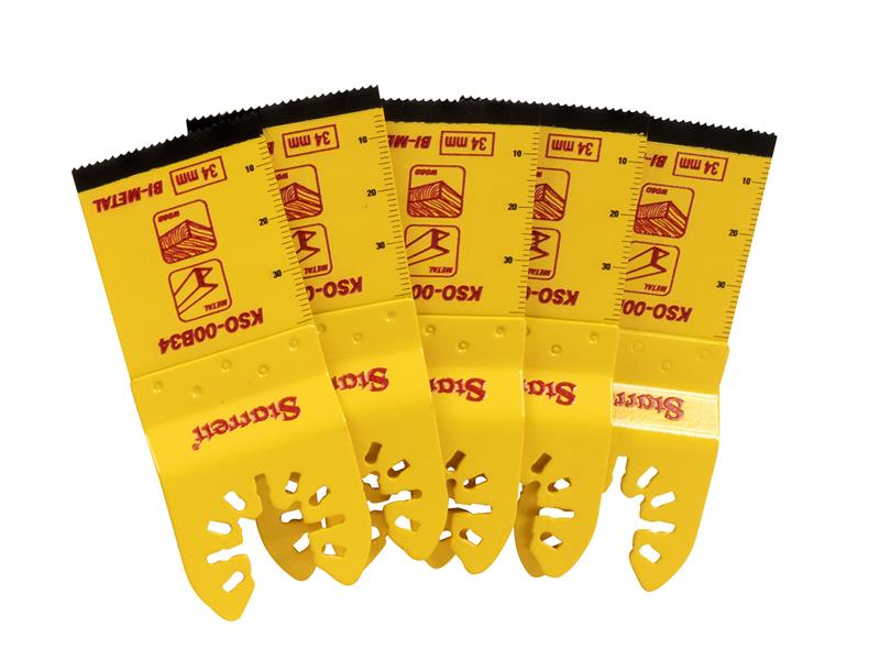 KSO-00B34-5 Plunge Bi-metal Oscillating Blade 40 x 34mm x 18 TPI Pack of 5