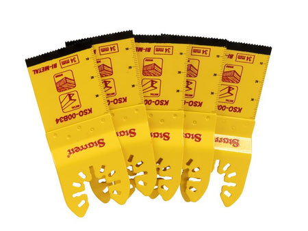 KSO-00B34-5 Plunge Bi-metal Oscillating Blade 40 x 34mm x 18 TPI Pack of 5