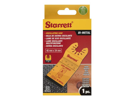 KSO-00B34 Plunge Bi-metal Oscillating Blade 40 x 34mm x 18 TPI