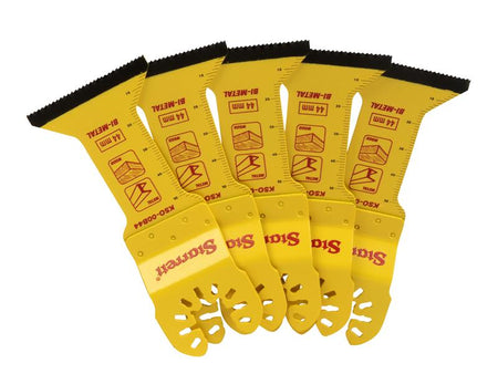 KSO-00B44-5 Flat-sided Bi-metal Oscillating Blade 55 x 44mm x 18 TPI Pack of 5