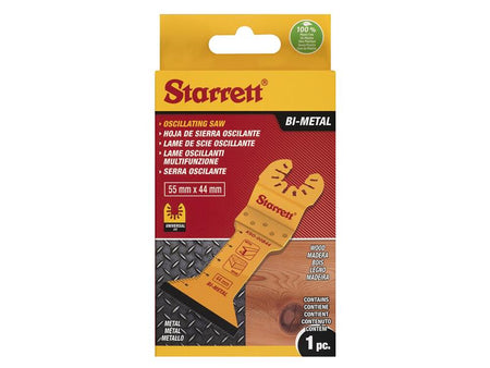 KSO-00B44 Flat-sided Bi-metal Oscillating Blade 55 x 44mm x 18 TPI