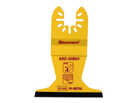 KSO-00B64 Flat-sided Bi-metal Oscillating Blade 40 x 64mm x 18 TPI