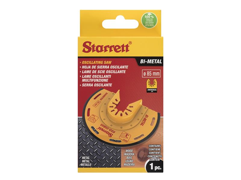 KSO-00B85 Semi-Circle Bi-Metal Oscillating Blade 85mm
