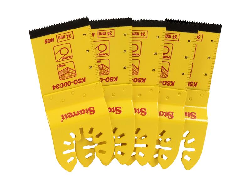 KSO-00C34-5 Plunge HCS Oscillating Blade 40 x 34mm x 18 TPI Pack of 5