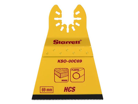 KSO-00C69 Flat-sided HCS Oscillating Blade 69 x 42mm x 18 TPI