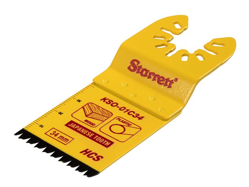 KSO-01C34 Plunge HCS Oscillating Blade - Japanese Teeth 40 x 34mm x 18 TPI