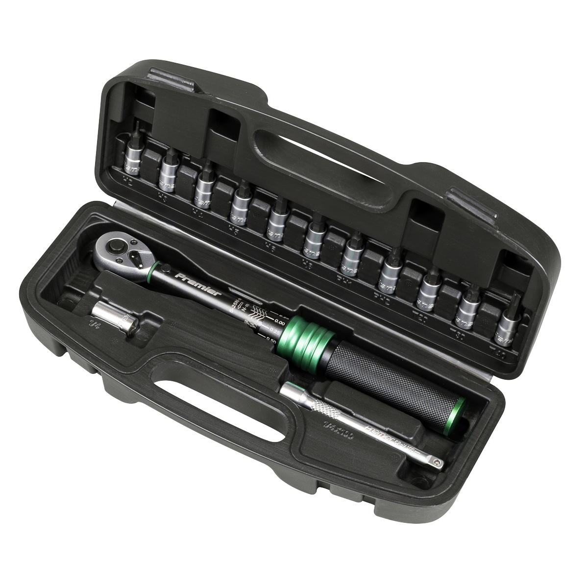 Sealey Torque Wrench Set 1/4"Sq Drive 5-25Nm 14pc Model No-STW911B